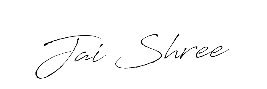 Use a signature maker to create a handwritten signature online. With this signature software, you can design (Antro_Vectra) your own signature for name Jai Shree. Jai Shree signature style 6 images and pictures png