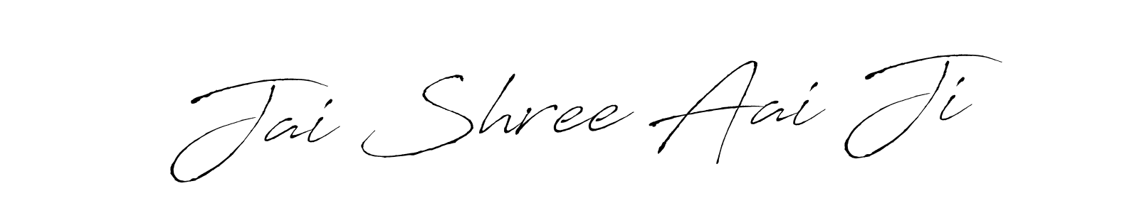 Design your own signature with our free online signature maker. With this signature software, you can create a handwritten (Antro_Vectra) signature for name Jai Shree Aai Ji. Jai Shree Aai Ji signature style 6 images and pictures png