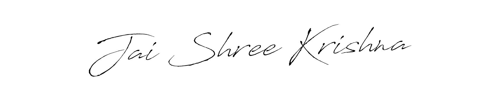 Create a beautiful signature design for name Jai Shree Krishna. With this signature (Antro_Vectra) fonts, you can make a handwritten signature for free. Jai Shree Krishna signature style 6 images and pictures png