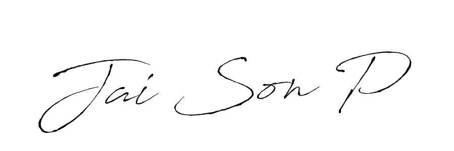 Jai Son P stylish signature style. Best Handwritten Sign (Antro_Vectra) for my name. Handwritten Signature Collection Ideas for my name Jai Son P. Jai Son P signature style 6 images and pictures png