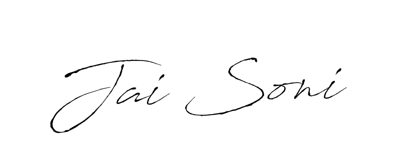 How to make Jai Soni name signature. Use Antro_Vectra style for creating short signs online. This is the latest handwritten sign. Jai Soni signature style 6 images and pictures png