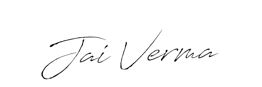 Use a signature maker to create a handwritten signature online. With this signature software, you can design (Antro_Vectra) your own signature for name Jai Verma. Jai Verma signature style 6 images and pictures png