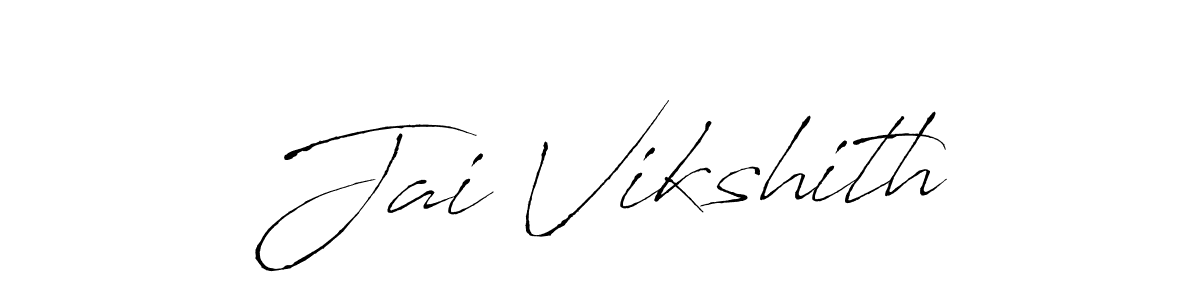 Antro_Vectra is a professional signature style that is perfect for those who want to add a touch of class to their signature. It is also a great choice for those who want to make their signature more unique. Get Jai Vikshith name to fancy signature for free. Jai Vikshith signature style 6 images and pictures png