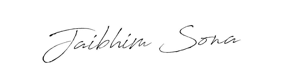 How to make Jaibhim Sona name signature. Use Antro_Vectra style for creating short signs online. This is the latest handwritten sign. Jaibhim Sona signature style 6 images and pictures png