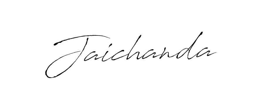 Use a signature maker to create a handwritten signature online. With this signature software, you can design (Antro_Vectra) your own signature for name Jaichanda. Jaichanda signature style 6 images and pictures png