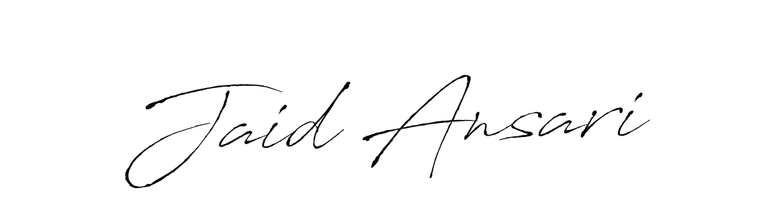 Also we have Jaid Ansari name is the best signature style. Create professional handwritten signature collection using Antro_Vectra autograph style. Jaid Ansari signature style 6 images and pictures png