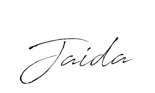 Design your own signature with our free online signature maker. With this signature software, you can create a handwritten (Antro_Vectra) signature for name Jaida. Jaida signature style 6 images and pictures png