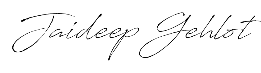 The Antro_Vectra font transforms the name Jaideep Gehlot into an executive sign with sharp precision and distinguished character. Jaideep Gehlot signature style 6 images and pictures png