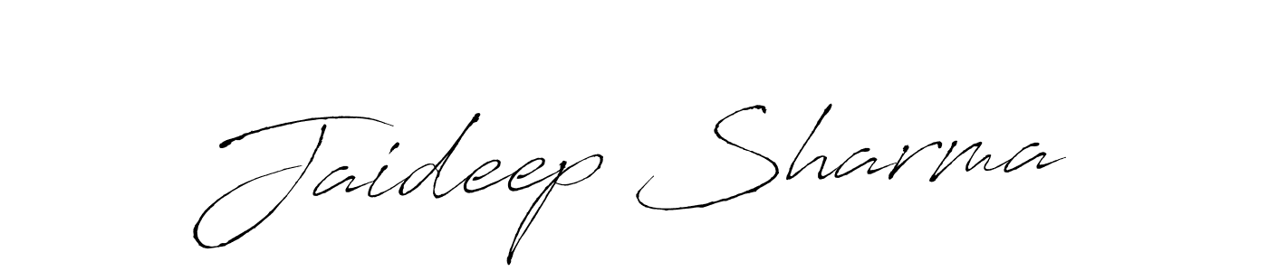 Design your own signature with our free online signature maker. With this signature software, you can create a handwritten (Antro_Vectra) signature for name Jaideep Sharma. Jaideep Sharma signature style 6 images and pictures png