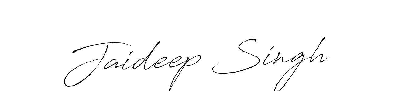 How to make Jaideep Singh name signature. Use Antro_Vectra style for creating short signs online. This is the latest handwritten sign. Jaideep Singh signature style 6 images and pictures png