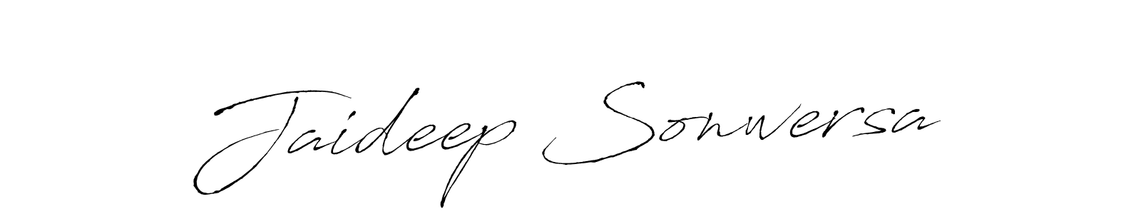 Also we have Jaideep Sonwersa name is the best signature style. Create professional handwritten signature collection using Antro_Vectra autograph style. Jaideep Sonwersa signature style 6 images and pictures png