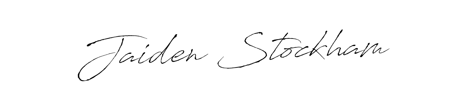 The best way (Antro_Vectra) to make a short signature is to pick only two or three words in your name. The name Jaiden Stockham include a total of six letters. For converting this name. Jaiden Stockham signature style 6 images and pictures png