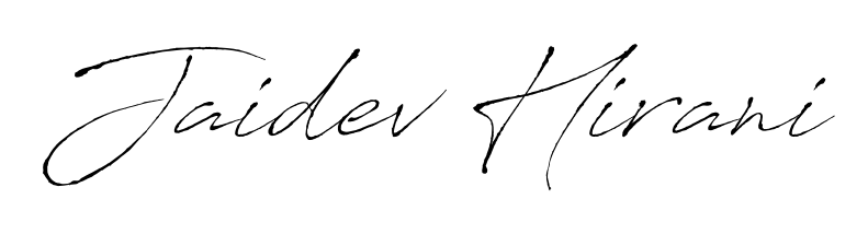 Upgrade your professional image with Jaidev Hirani signature created with Antro_Vectra font. Fast, free, and watermark-free download. Jaidev Hirani signature style 6 images and pictures png