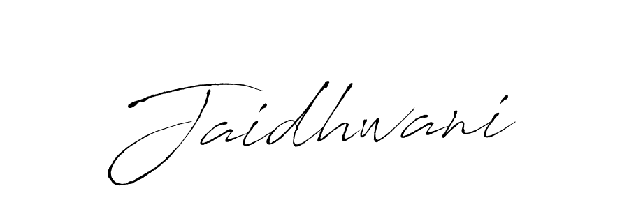 Make a beautiful signature design for name Jaidhwani. With this signature (Antro_Vectra) style, you can create a handwritten signature for free. Jaidhwani signature style 6 images and pictures png