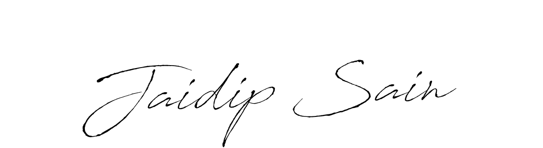 Design your own signature with our free online signature maker. With this signature software, you can create a handwritten (Antro_Vectra) signature for name Jaidip Sain. Jaidip Sain signature style 6 images and pictures png