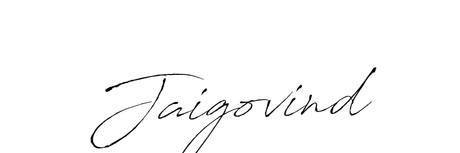 Use a signature maker to create a handwritten signature online. With this signature software, you can design (Antro_Vectra) your own signature for name Jaigovind. Jaigovind signature style 6 images and pictures png