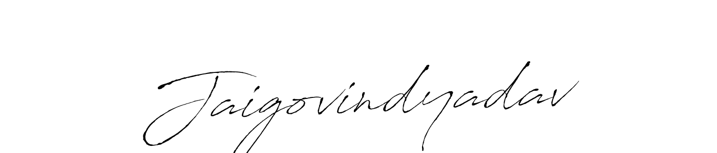 Create a beautiful signature design for name Jaigovindyadav. With this signature (Antro_Vectra) fonts, you can make a handwritten signature for free. Jaigovindyadav signature style 6 images and pictures png