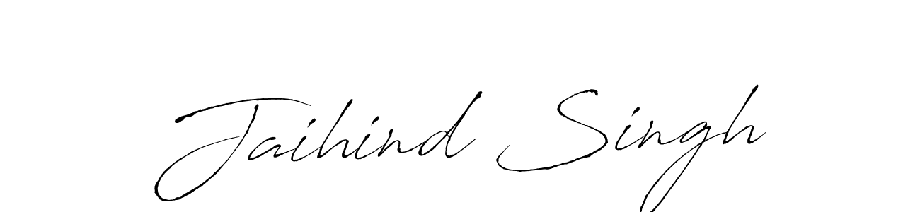 How to make Jaihind Singh name signature. Use Antro_Vectra style for creating short signs online. This is the latest handwritten sign. Jaihind Singh signature style 6 images and pictures png