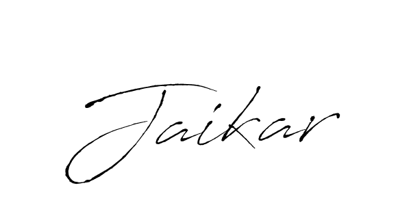 Create a beautiful signature design for name Jaikar. With this signature (Antro_Vectra) fonts, you can make a handwritten signature for free. Jaikar signature style 6 images and pictures png