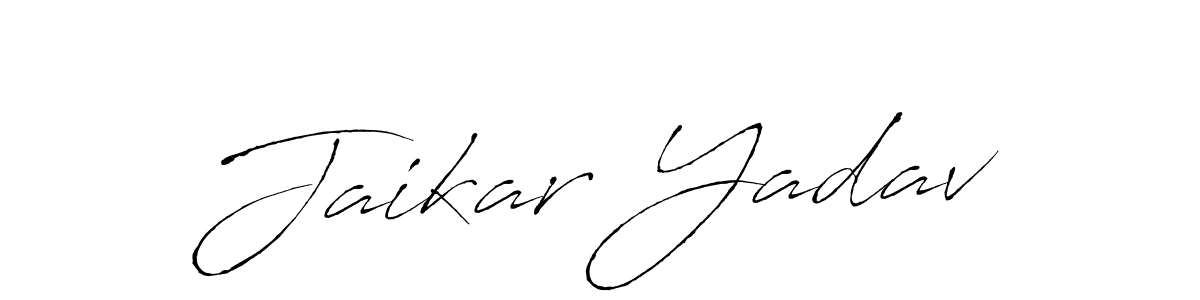 It looks lik you need a new signature style for name Jaikar Yadav. Design unique handwritten (Antro_Vectra) signature with our free signature maker in just a few clicks. Jaikar Yadav signature style 6 images and pictures png