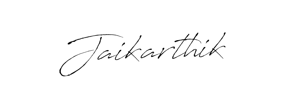 Design your own signature with our free online signature maker. With this signature software, you can create a handwritten (Antro_Vectra) signature for name Jaikarthik. Jaikarthik signature style 6 images and pictures png