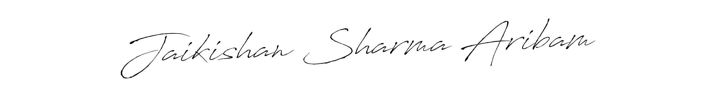 Design your own signature with our free online signature maker. With this signature software, you can create a handwritten (Antro_Vectra) signature for name Jaikishan Sharma Aribam. Jaikishan Sharma Aribam signature style 6 images and pictures png