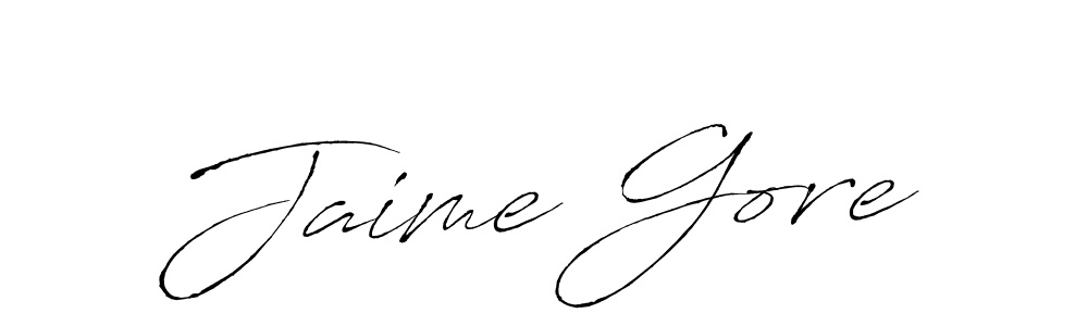 Create a beautiful signature design for name Jaime Gore. With this signature (Antro_Vectra) fonts, you can make a handwritten signature for free. Jaime Gore signature style 6 images and pictures png
