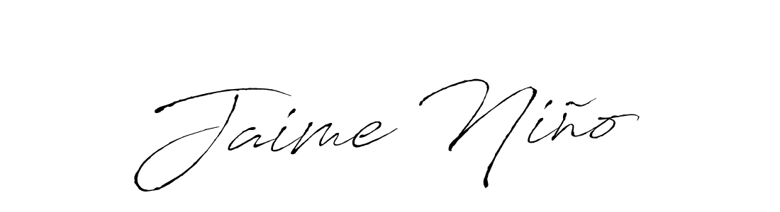 Make a beautiful signature design for name Jaime Niño. With this signature (Antro_Vectra) style, you can create a handwritten signature for free. Jaime Niño signature style 6 images and pictures png