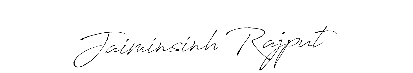 How to make Jaiminsinh Rajput name signature. Use Antro_Vectra style for creating short signs online. This is the latest handwritten sign. Jaiminsinh Rajput signature style 6 images and pictures png