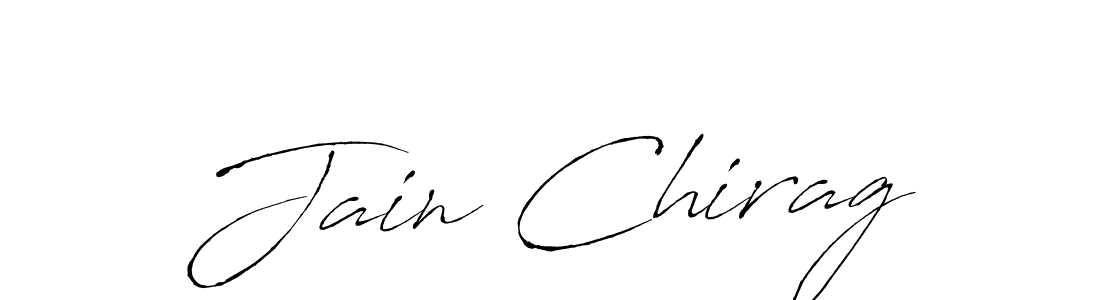Design your own signature with our free online signature maker. With this signature software, you can create a handwritten (Antro_Vectra) signature for name Jain Chirag. Jain Chirag signature style 6 images and pictures png