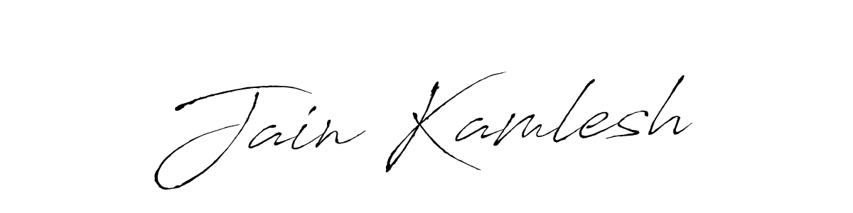 How to make Jain Kamlesh signature? Antro_Vectra is a professional autograph style. Create handwritten signature for Jain Kamlesh name. Jain Kamlesh signature style 6 images and pictures png