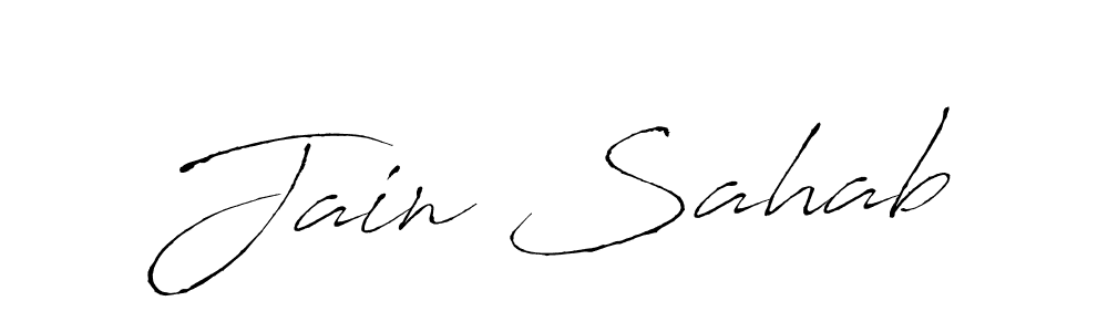 The best way (Antro_Vectra) to make a short signature is to pick only two or three words in your name. The name Jain Sahab include a total of six letters. For converting this name. Jain Sahab signature style 6 images and pictures png