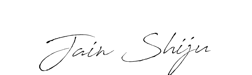 Create a beautiful signature design for name Jain Shiju. With this signature (Antro_Vectra) fonts, you can make a handwritten signature for free. Jain Shiju signature style 6 images and pictures png