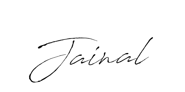 Design your own signature with our free online signature maker. With this signature software, you can create a handwritten (Antro_Vectra) signature for name Jainal. Jainal signature style 6 images and pictures png