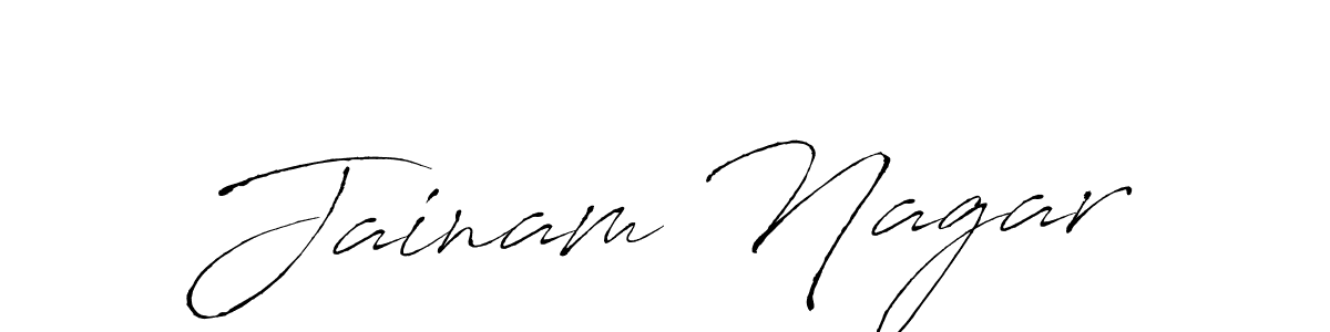 You should practise on your own different ways (Antro_Vectra) to write your name (Jainam Nagar) in signature. don't let someone else do it for you. Jainam Nagar signature style 6 images and pictures png