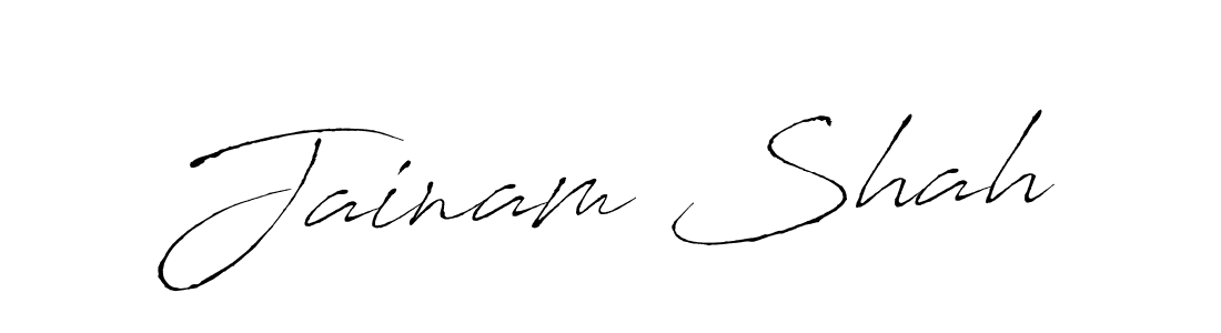 The best way (Antro_Vectra) to make a short signature is to pick only two or three words in your name. The name Jainam Shah include a total of six letters. For converting this name. Jainam Shah signature style 6 images and pictures png
