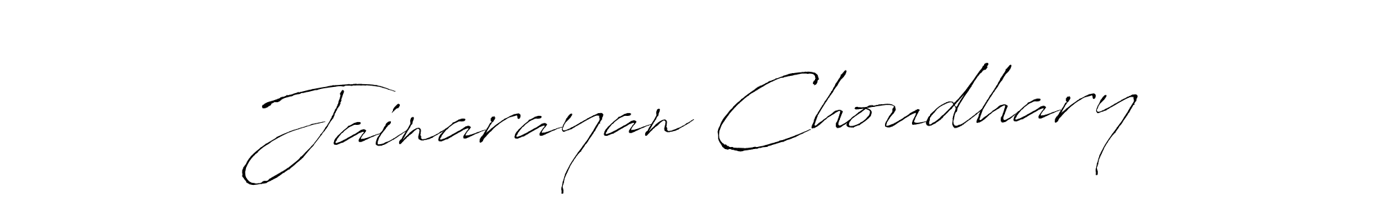 How to make Jainarayan Choudhary signature? Antro_Vectra is a professional autograph style. Create handwritten signature for Jainarayan Choudhary name. Jainarayan Choudhary signature style 6 images and pictures png