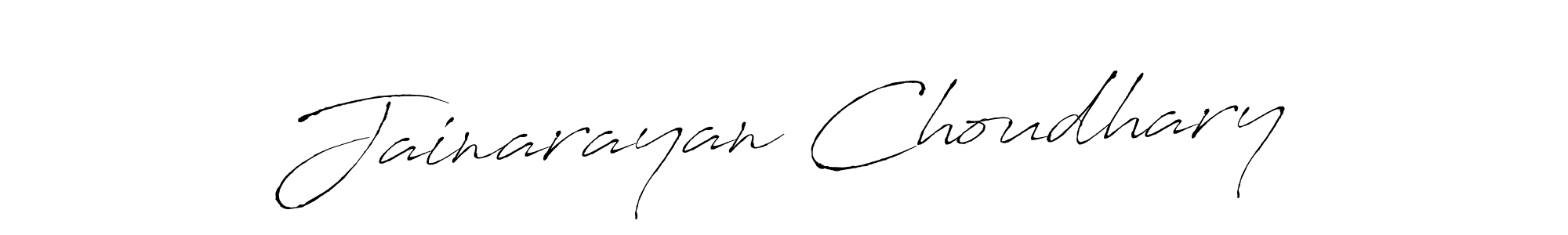 Use a signature maker to create a handwritten signature online. With this signature software, you can design (Antro_Vectra) your own signature for name Jainarayan Choudhary. Jainarayan Choudhary signature style 6 images and pictures png