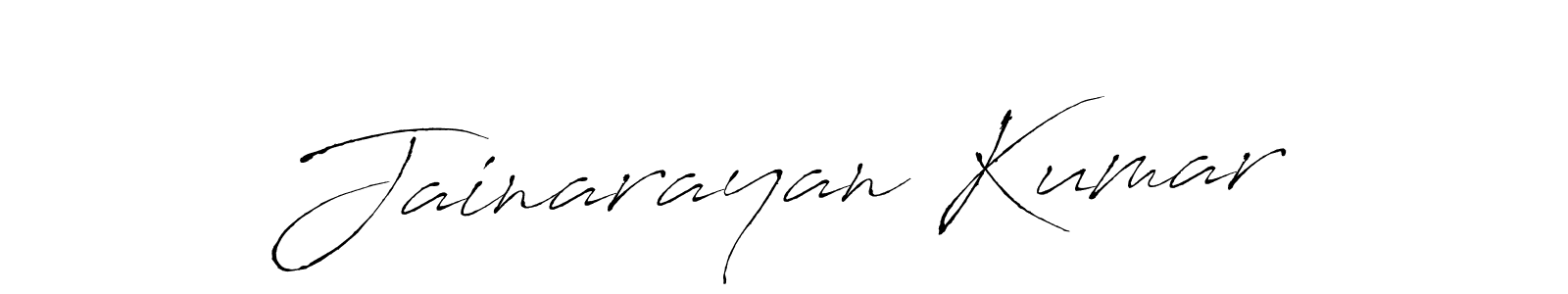 Make a beautiful signature design for name Jainarayan Kumar. With this signature (Antro_Vectra) style, you can create a handwritten signature for free. Jainarayan Kumar signature style 6 images and pictures png