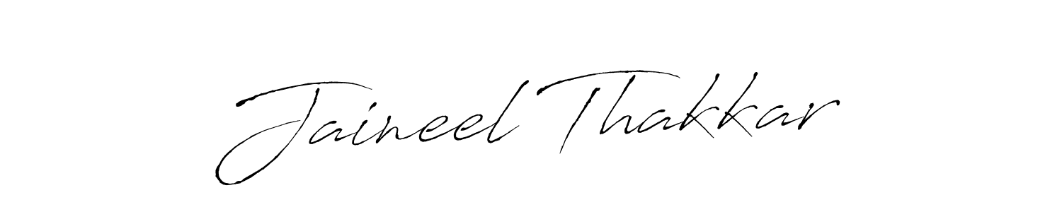 Jaineel Thakkar stylish signature style. Best Handwritten Sign (Antro_Vectra) for my name. Handwritten Signature Collection Ideas for my name Jaineel Thakkar. Jaineel Thakkar signature style 6 images and pictures png