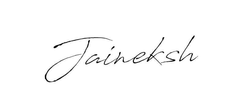 Make a beautiful signature design for name Jaineksh. With this signature (Antro_Vectra) style, you can create a handwritten signature for free. Jaineksh signature style 6 images and pictures png