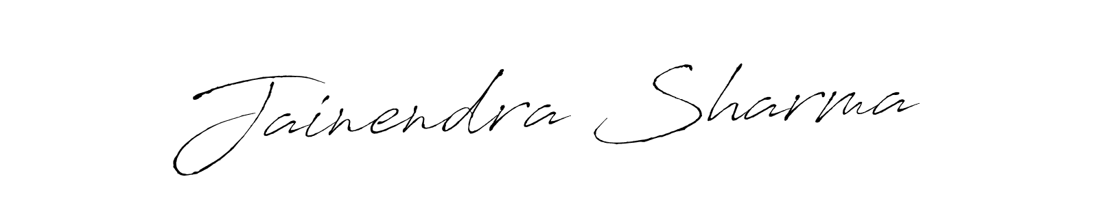 Make a beautiful signature design for name Jainendra Sharma. With this signature (Antro_Vectra) style, you can create a handwritten signature for free. Jainendra Sharma signature style 6 images and pictures png