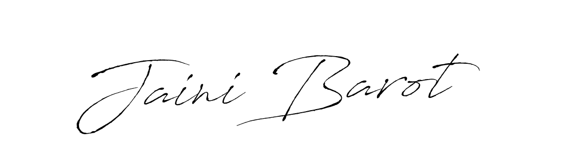 Jaini Barot stylish signature style. Best Handwritten Sign (Antro_Vectra) for my name. Handwritten Signature Collection Ideas for my name Jaini Barot. Jaini Barot signature style 6 images and pictures png