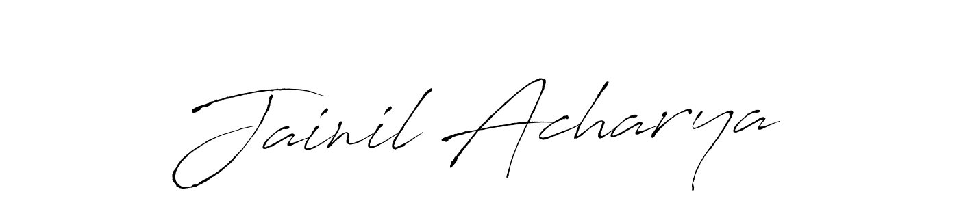 It looks lik you need a new signature style for name Jainil Acharya. Design unique handwritten (Antro_Vectra) signature with our free signature maker in just a few clicks. Jainil Acharya signature style 6 images and pictures png