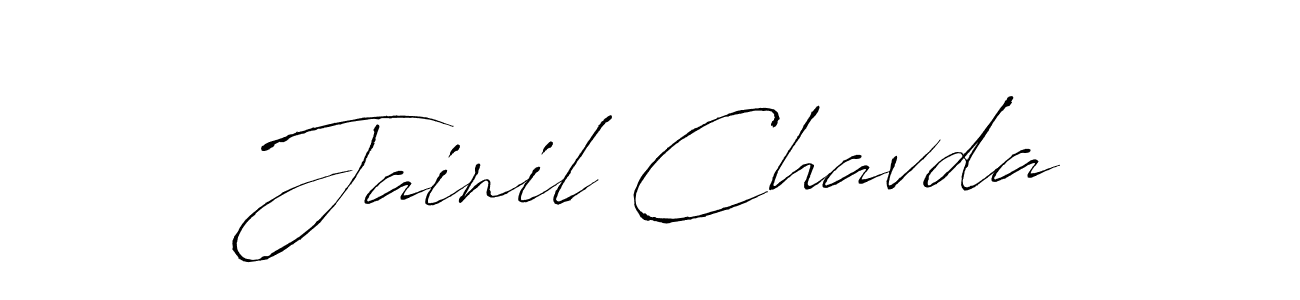 Create a beautiful signature design for name Jainil Chavda. With this signature (Antro_Vectra) fonts, you can make a handwritten signature for free. Jainil Chavda signature style 6 images and pictures png