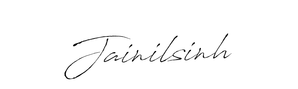 Jainilsinh stylish signature style. Best Handwritten Sign (Antro_Vectra) for my name. Handwritten Signature Collection Ideas for my name Jainilsinh. Jainilsinh signature style 6 images and pictures png