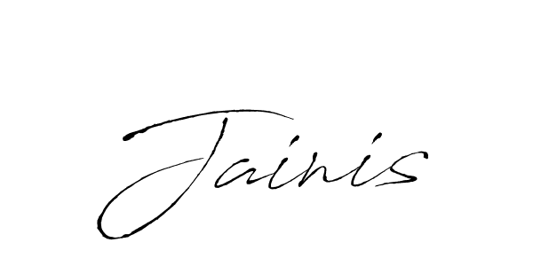 Create a beautiful signature design for name Jainis. With this signature (Antro_Vectra) fonts, you can make a handwritten signature for free. Jainis signature style 6 images and pictures png