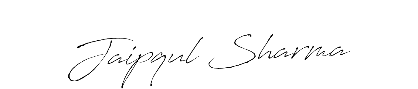How to make Jaipqul Sharma name signature. Use Antro_Vectra style for creating short signs online. This is the latest handwritten sign. Jaipqul Sharma signature style 6 images and pictures png