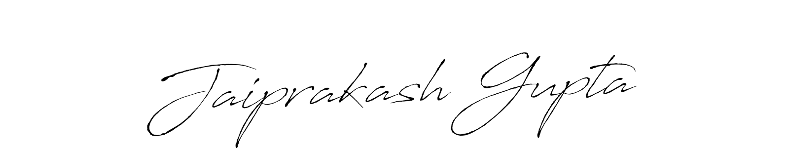 How to make Jaiprakash Gupta name signature. Use Antro_Vectra style for creating short signs online. This is the latest handwritten sign. Jaiprakash Gupta signature style 6 images and pictures png