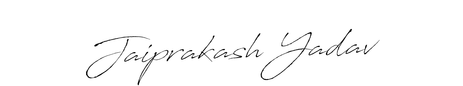 How to make Jaiprakash Yadav signature? Antro_Vectra is a professional autograph style. Create handwritten signature for Jaiprakash Yadav name. Jaiprakash Yadav signature style 6 images and pictures png